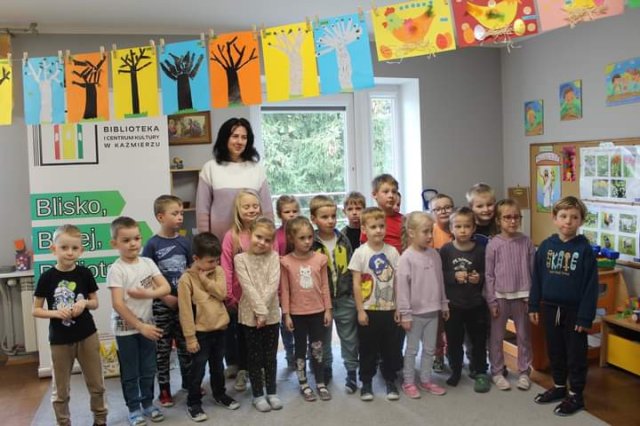 Lekcja Biblioteczna - Przedszkole w Sokolnikach Wielkich